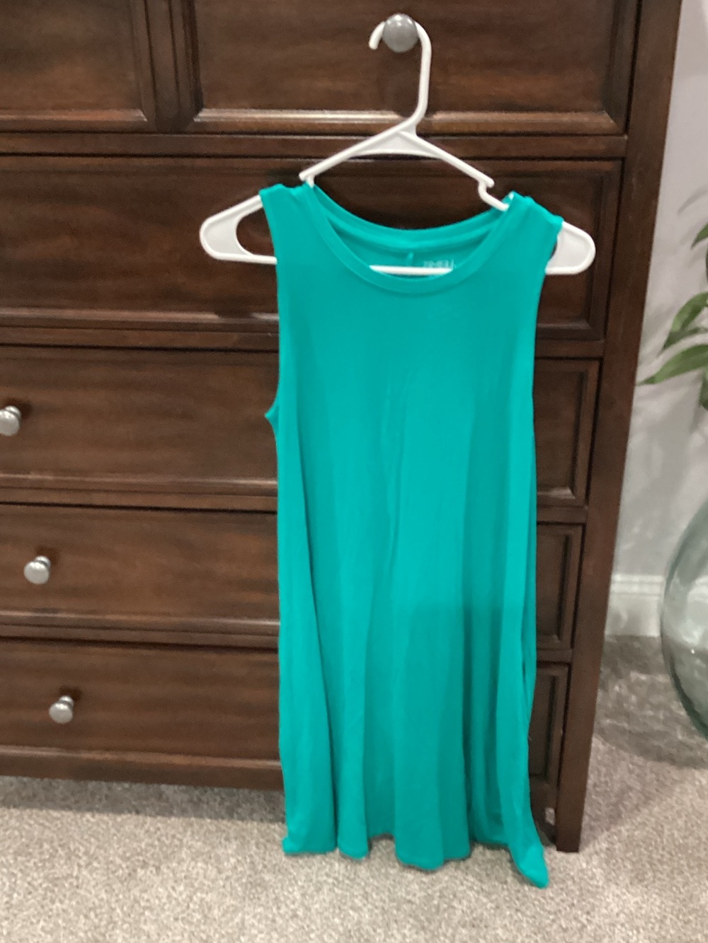 Time and tru Sleeveless Teal swing dress